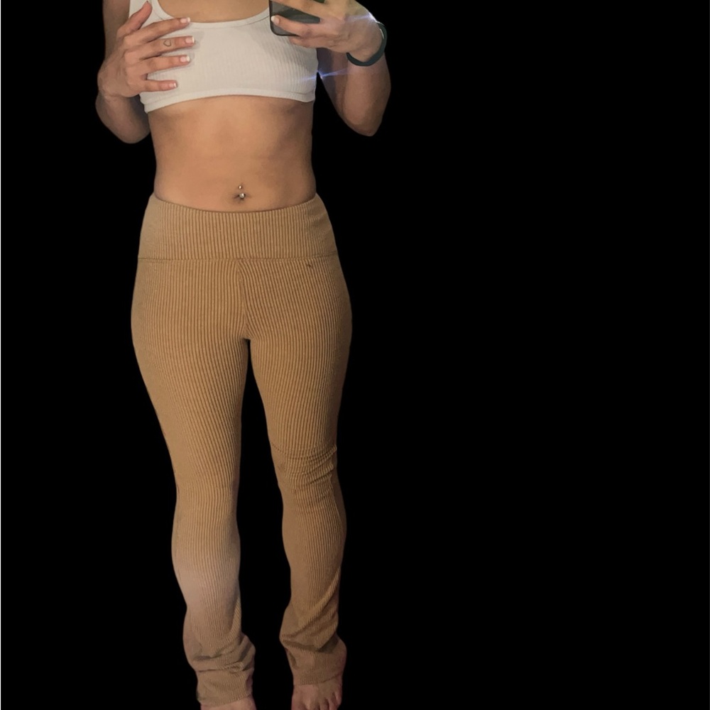 Flare knit leggings